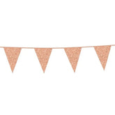 Rose Gouden Vlaggenlijn Glitter 6m